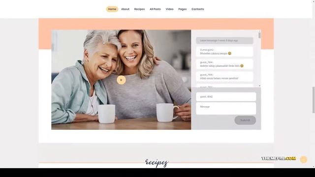 Modern Housewife Women and Family WordPress Blog Theme maternity children Renon смотреть онлайн