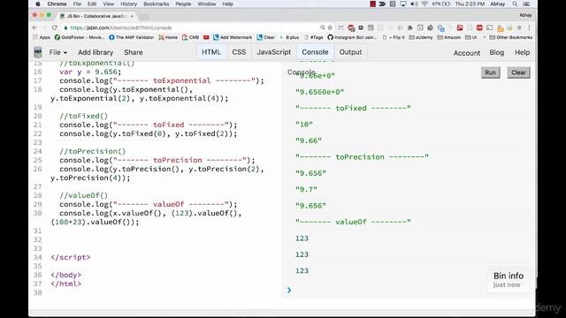 Data Types - 21 numberMethods смотреть онлайн