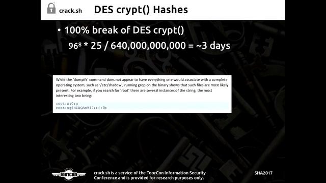 Legacy Crypto Never Dies (SHA2017) смотреть онлайн