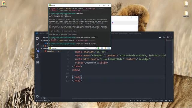[Git教學 -06] git checkout 切換到你的commit點(document time machine) смотреть онлайн