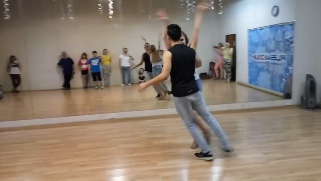 Carlos Oliveira & Anastasia - Samba de Gafieira dance at Ipanema Dance Studio смотреть онлайн