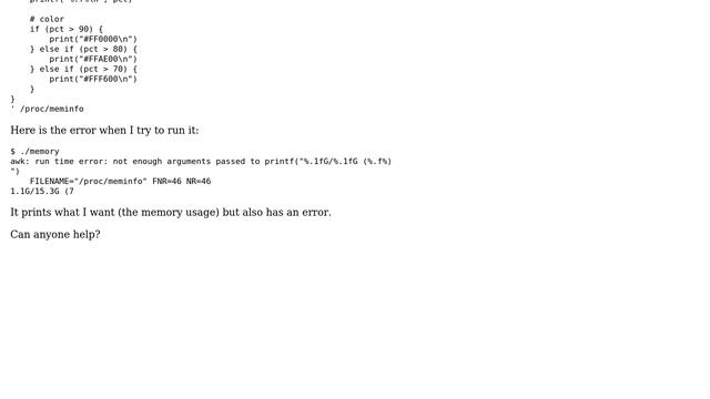 Unix & Linux: Awk run time error: not enough arguments passed (2 Solutions!!) смотреть онлайн