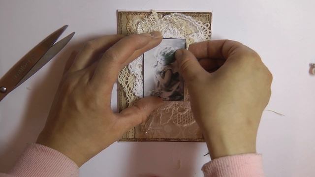 Винтажная открытка для CraftPremier МК смотреть онлайн