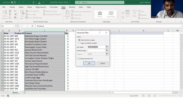 How to extract unique values in excel | Marathi | Excel tutorial in Marathi смотреть онлайн