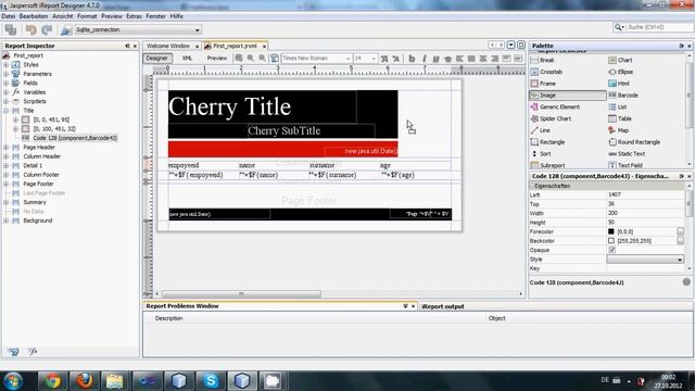 Java prog#117. Reports : Jasper iReports: How to set custom Images Into the Report смотреть онлайн