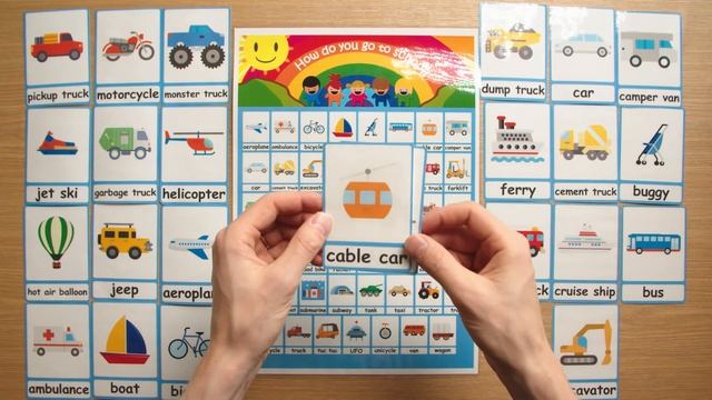 FREE transportation flashcards & poster for kids смотреть онлайн