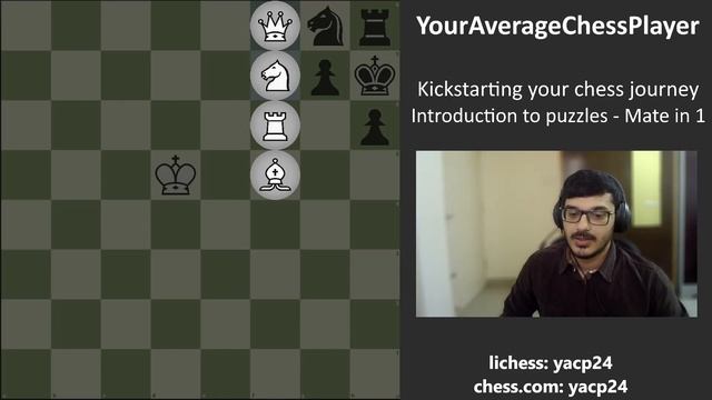 Introduction to puzzles - Mate in One | Kickstarting your chess journey смотреть онлайн