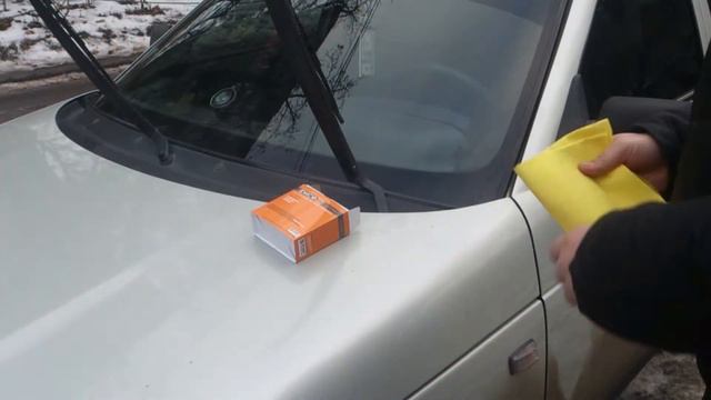 Нанесение гидрофобного средства Disent на стекла автомобиля смотреть онлайн
