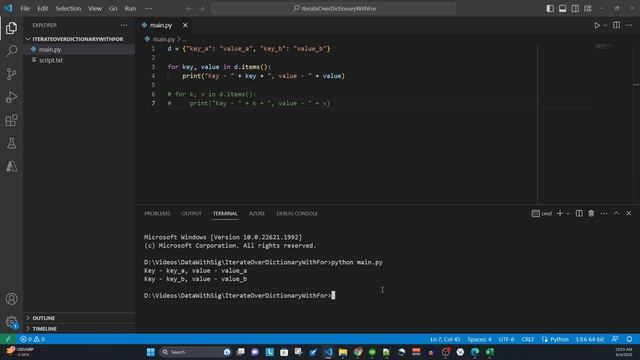 How to Loop Over a Dictionary | Python смотреть онлайн