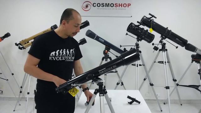 ✅Como se arma 🛠instalar 🔭Telescopio ⭐Celestron Powerseeker 70AZ 21036🌟 70X700 Tutorial 🌑paso a paso смотреть онлайн