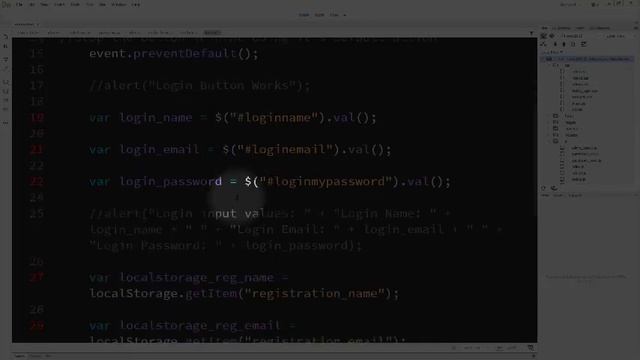 Adding localStorage values into the login process on the login js page смотреть онлайн
