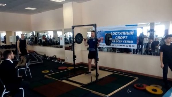 Powersport. Пауэрспорт. 23.02.2017. г Уссурийск. Жим штанги стоя 70 кг.