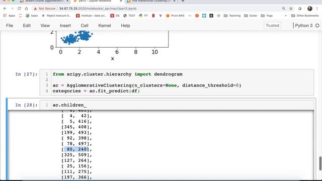 CS 320 May 1 (Part 3) - Agglomerative Clustering in sklearn смотреть онлайн