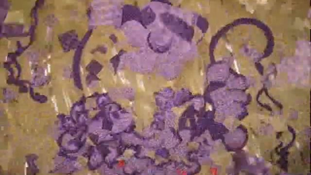 Авторская брошь ручной работы вязаная крючком "Сиреневый рассвет", тунисское вязание смотреть онлайн