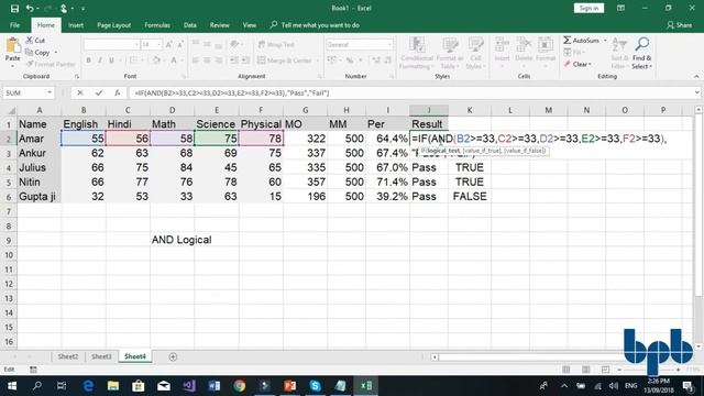 How to use AND () Logical gate in Microsoft Excel- 2 смотреть онлайн