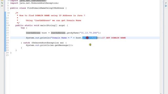 HOW TO FIND DOMAIN NAME USING IP ADDRESS IN JAVA смотреть онлайн