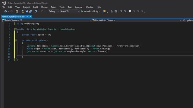 Rotate or Aim Towards Mouse or Object in 2D - Unity [ENG] смотреть онлайн