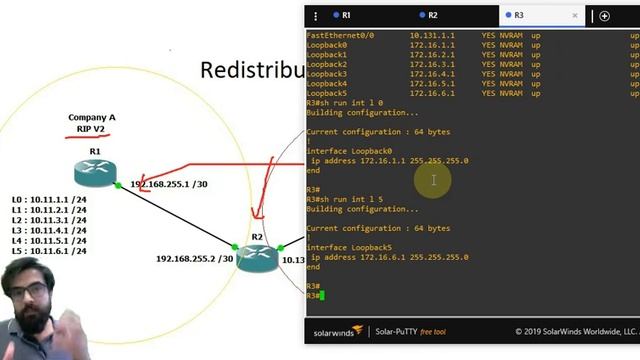 How to configure redistribution in RIP and OSPF смотреть онлайн