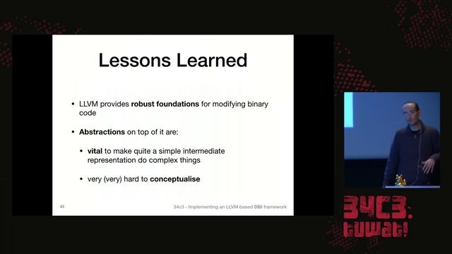 34C3 - Implementing an LLVM based Dynamic Binary Instrumentation framework - deutsche Übersetzung смотреть онлайн