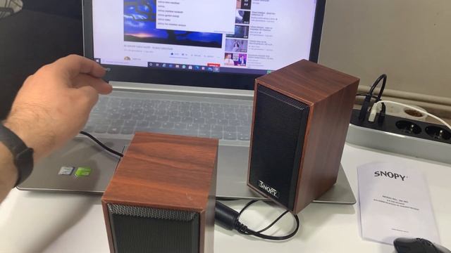 1+1 Kablolu Bilgisayar PC & Notebook Hoparlörü SNOPY SN-385 6WATT SÜPER SES ! #speaker