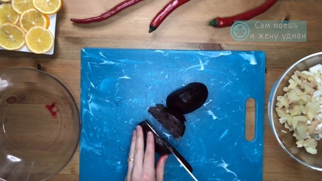 Вкусный салат из свеклы и фасоли. Отлично подходит в пост. смотреть онлайн