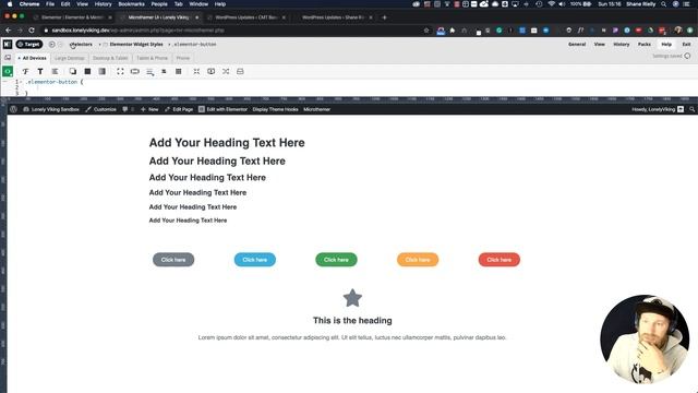 Global styling in Elementor using CSS Sass and Microthemer. смотреть онлайн