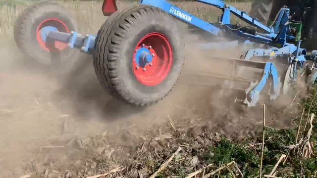 Lemken heliodor 4m working corn stalks смотреть онлайн