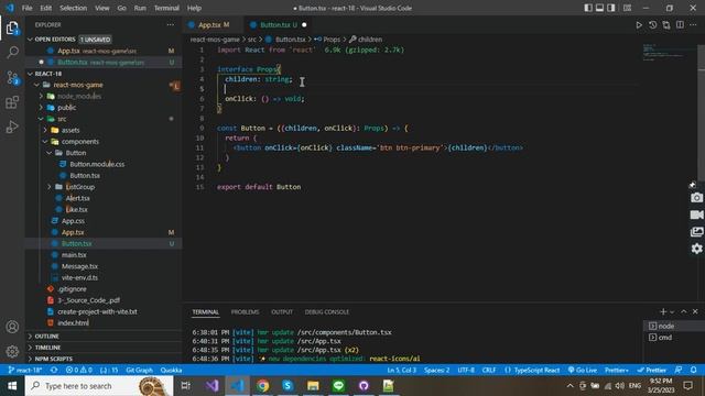 Building a Button Component in React смотреть онлайн