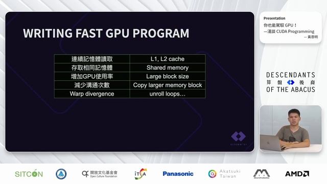 [SITCON 2021] R1 你也能駕馭 GPU！—淺談 CUDA Programming смотреть онлайн