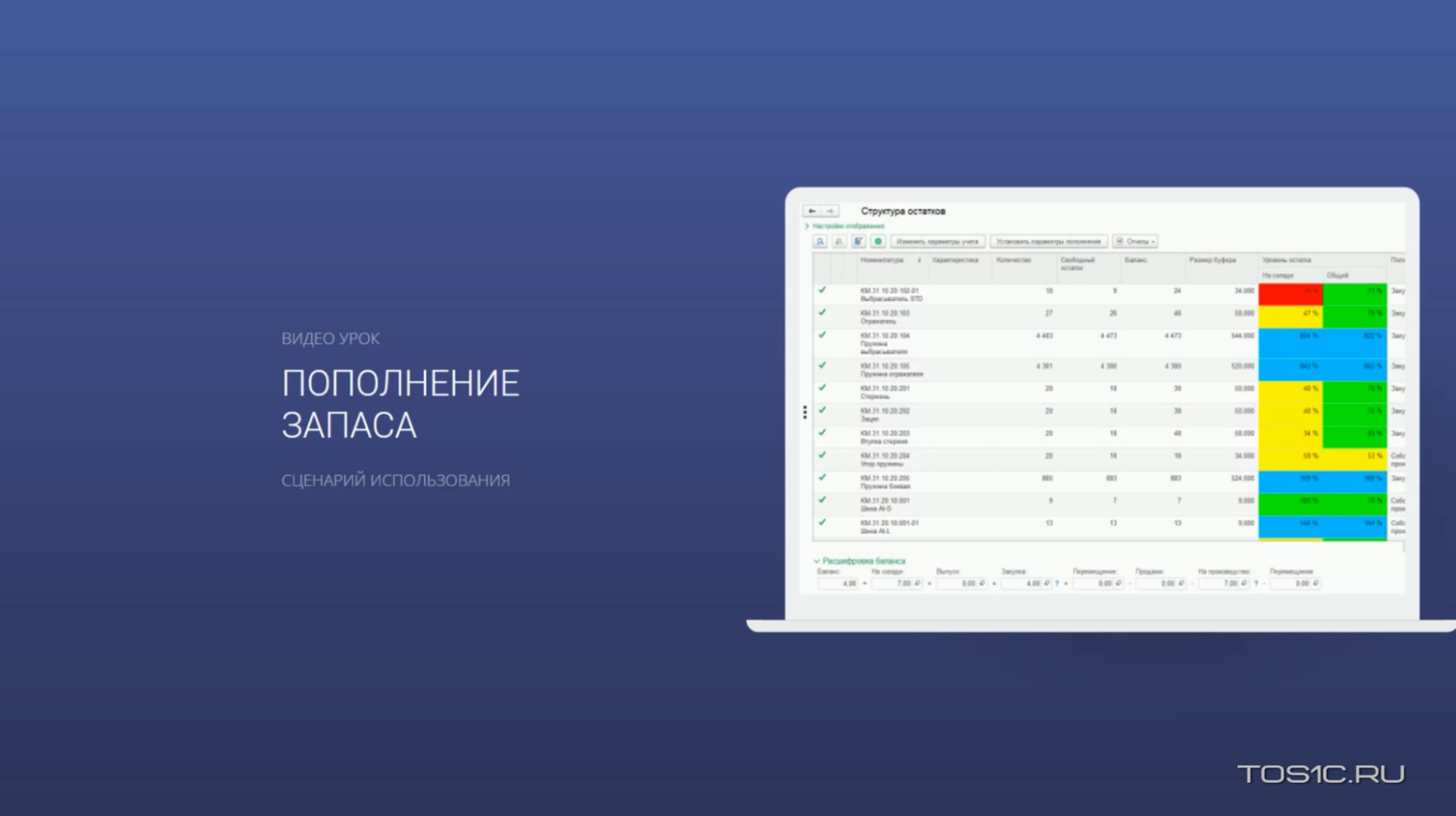 4. Формирование заказов в ТОС