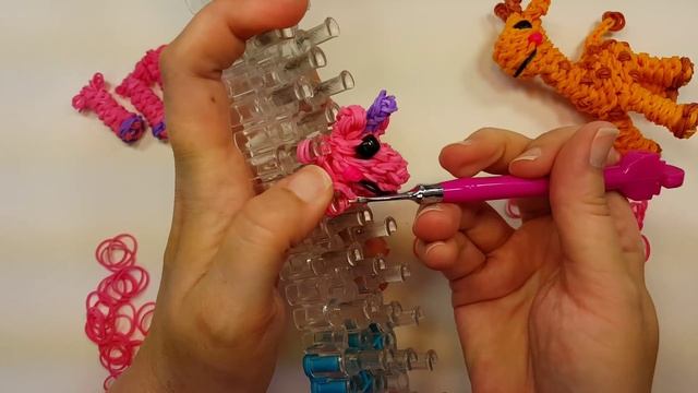 Happy Giraffe Tutorial By Feelinspiffy (Rainbow Loom)