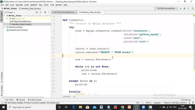 Learn how to Select table data from mysql using Python смотреть онлайн