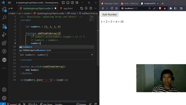Svelte Tutorial | SvelteKit | Reactivity | Updating Arrays and Object | Tagalog | Framework | ep8 смотреть онлайн
