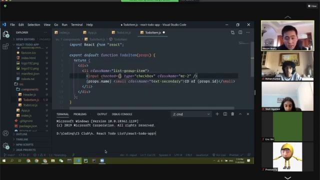 10: Creating a React Todo List (Part 1) смотреть онлайн