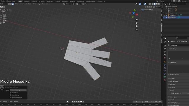 Как сделать low poly кисть в Blender смотреть онлайн
