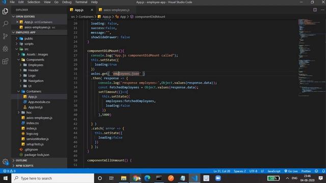 Day-7 ReactJS In Depth(Ajax call using axios,error Handling and Interceptor) смотреть онлайн