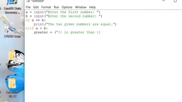 Python Programming: Comparing Two Numbers смотреть онлайн