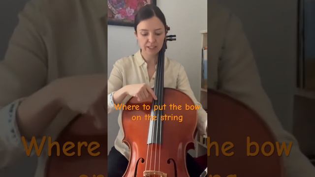 Cello Bow For Beginners. Contact Point. #cellotutorial #cellolessons #celloteacher