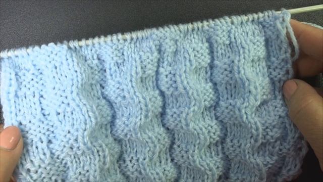 Узор СКЛАДКИ для юбки - Лучшие узоры вязания спицами 85 смотреть онлайн