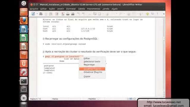 E-cidade Tutorial de Instalação смотреть онлайн
