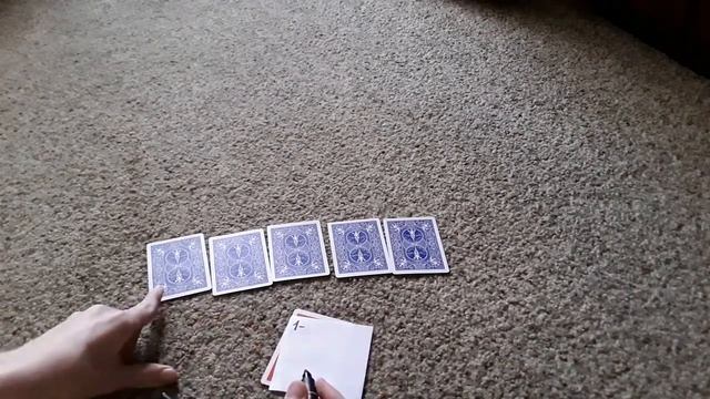 Фокус с угадыванием 5 карт смотреть онлайн