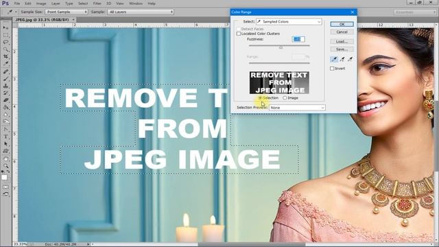How to remove text from an image in photoshop | Delete text from image | Photoshop tutorial смотреть онлайн