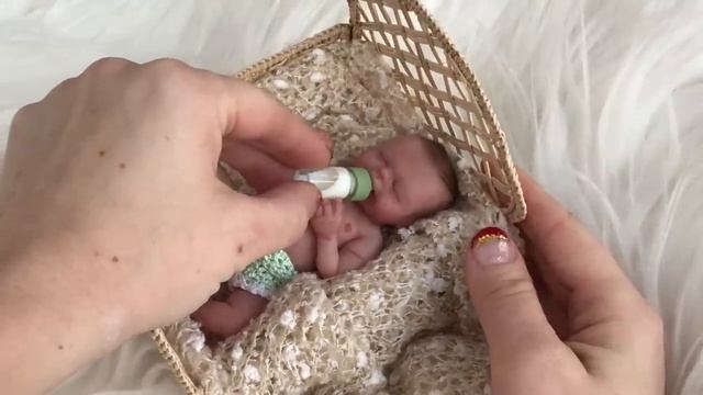 Miniature Silicone Reborn Baby Hayley смотреть онлайн