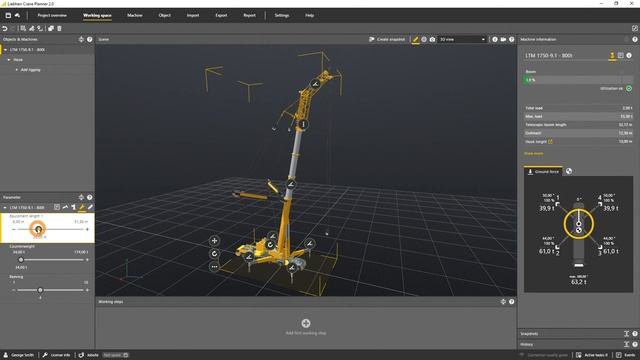 Liebherr - Crane Planner 2.0 – Tutorial #7 quick config смотреть онлайн
