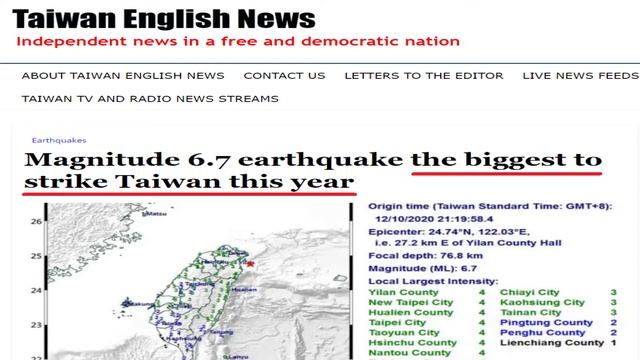 ORACLE WITNESSED TAIWAN'S STRONGEST 6.7 EARTHQUAKE OF YEAR 2020 - 8 MONTHS BEFORE EVENT!! смотреть онлайн