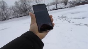 Работа эхолота Практик 7 WiFi в режиме зима.