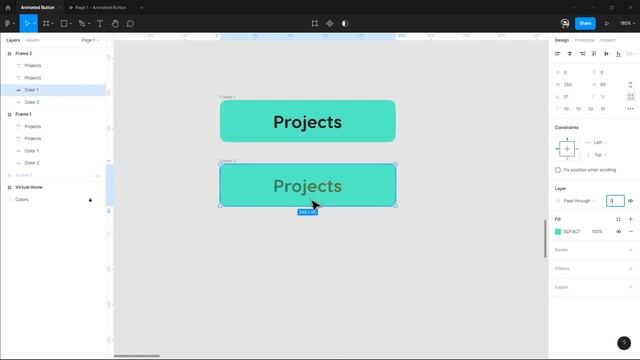 Smart Animate a Button in Figma | Smart Animation In Figma смотреть онлайн