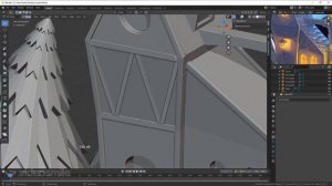 Урок 7. Практика в программе Blender. Деталировка базовой модели замка