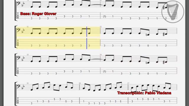 Smoke On The Water Isolated Bass + Score смотреть онлайн