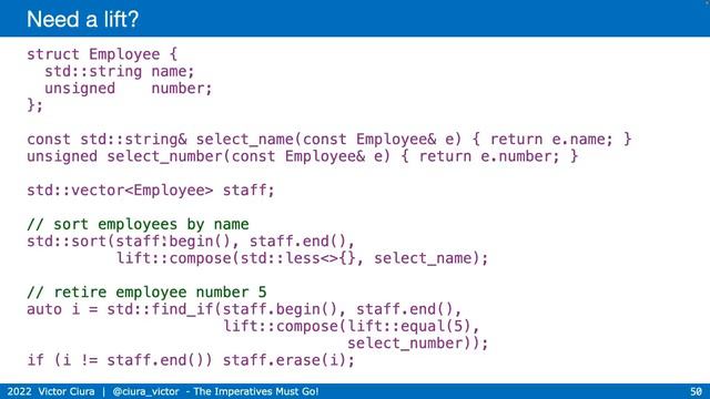 The Imperatives Must Go! [Functional Programming in Modern C++] - Victor Ciura - CppCon 2022 смотреть онлайн